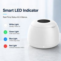 Nettoyeur ultrasonique portable Smile Find en acier inoxydable 48 kHz pour appareils dentaires, gouttières et prothèses dentaires