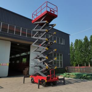 Boomstar 300-1000 kg Grande charge Déplacé à la main Push <span class=keywords><strong>Aerial</strong></span> Mobile 6-18 m Élévateur à ciseaux mobile électrique à vendre - Product Image 5