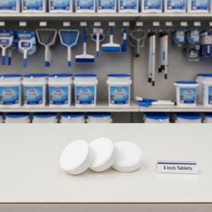 Nouvelle technologie, comprimé de <span class=keywords><strong>chlore</strong></span> à libération lente de 200 g, blanc éclatant, diamètre 7,5 mm, pureté 99 %, pour l'entretien saisonnier des piscines - Product Image 5