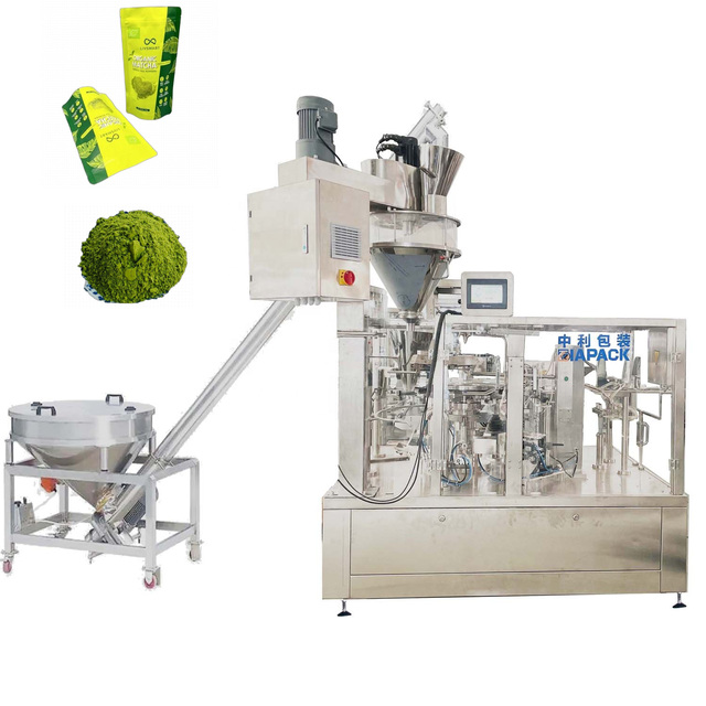 Automatic Electric PLC-controlled Motorized Pre-made Plastic Bag Packaging Machine for Food Powder Materials