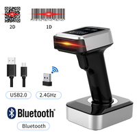 Lecteur de codes-barres portable Symcode MJ-1902 QR 2D avec source lumineuse et interface Bluetooth pour la numérisation de documents en stock