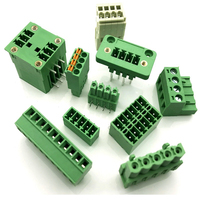 AOSI 플러그인 이중 레이어 15EDGKN KF2EDGKNH-3.5/3.81 8A 300V 28-16AWG PCB 터미널 블록 스프링 타입