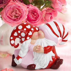 Gnomi di San Valentino Dipinti a Mano, Statuette Decorative per Casa, Ornamenti da Tavolo, Dolci Regali di San Valentino per Lei - Product Image 3