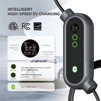 Nouvelle borne de recharge pour véhicules électriques de niveau 2, 240V 40A 9,6kW, certifiée ETL/FCC, câble de 24 pieds, station de recharge portable et murale pour véhicules électriques