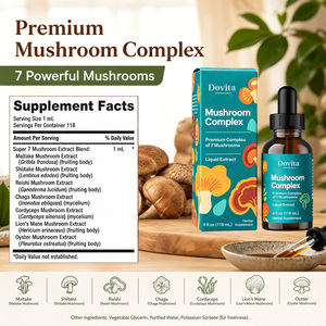 Tintura Inmunológica de Hongos Reishi, Chaga y Turkey Tail, Hecha en EE. UU., OEM, Vegana, Sin OMG, GMP, Etiqueta Privada Personalizada, Certificada - Product Image 2