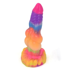 Glow-in-the-Dark Silicone Fantasy <b>Dildo</b> Silicone Material Glowing Penis for Night Use Providing Ultimate Comfort and Pleasure - Product Image 1