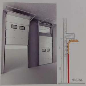 Porte sectionnelle industrielle certifiée CE, porte en acier isolée pour entrepôt - Product Image 3