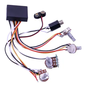 Wholesale Loaded Pre-wired Guitar Wiring Harness 2T2V with Coil Split Prewired Kits for Electric Bass Guitar Parts