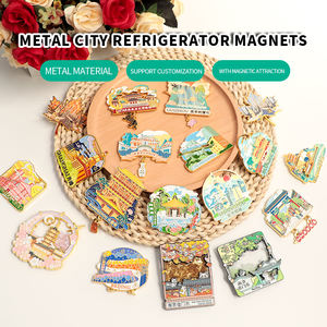 Ímã personalizado feito países lembrança alumínio 3d folha <span class=keywords><strong>Metal</strong></span> Ref ímã para geladeira - Product Image 2