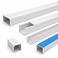 Mini-canal de câblage en PVC 12x12mm pour le câblage de signaux téléphoniques et d'interphone dans les rénovations résidentielles et de bureaux