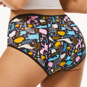 Leopardo Plus Size 8XL ragazza carina 3 strati di assorbimento morbido per donne mestruali a prova di perdite fisiologiche periodo di biancheria intima sanitaria - Product Image 2