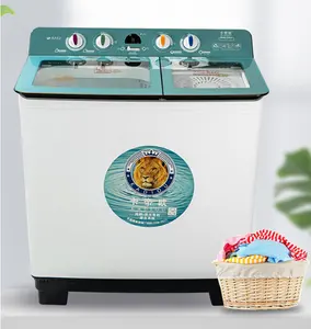 Half-Automatische Wasmachine Cilinder Wasmachine Koperen Waterdichte Motor 15Kg Roestvrijstalen Pekelbalans Koperen Motor