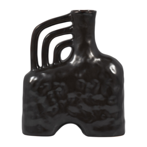 Vaso in Ceramica Astratto con Manici Scultorei per Arredamento Soggiorno, Sala da Pranzo e Camera da Letto - Product Image 1
