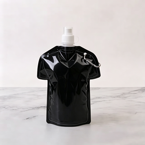 Custom T Shirt Shape Cartoon Basketball Soccer and Rugby Water Bag for Folding Sports Clothes Outdoor Sports Water Bag Bottle - Product Image 6