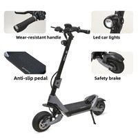 Scooter Eléctrico Plegable de Doble Tracción de 60V, Más Vendido, con Amortiguadores de Alta Elasticidad y Batería de Larga Duración, Scooter Deportivo