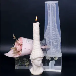 12963 Art Statue David Candle Mould Venus Man Ornament Aromatherapy Candle Gypsum Handmade Soap Silicone Moulds