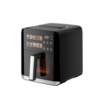 Friteuse à air carrée moderne en plastique 4,1-5L, sans huile, électrique, à commande numérique, antiadhésive, facile à utiliser, pour une cuisson saine et rapide à la maison
