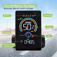S861 [Haytrix] Pantalla LCD para Bicicleta Eléctrica, Velocímetro para Bicicleta de Carretera, Ordenador de Ciclismo, Accesorios para Bicicletas, Kit de Conversión para Bicicleta