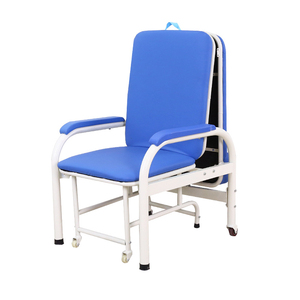 เตียงผู้ป่วยปรับระดับได้ พับเก็บได้ เก้าอี้เฝ้าไข้เหล็ก พับได้ - Product Image 2