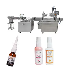 Easy Adjust Automatic Alcohol 50ml Plastic Spray Bottle Liquid Filling Capping Machine Oil Spray Filling Capping Machines