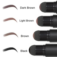 Siap Kirim One Step Brow Powder Stamp Tahan Air Tahan Lama Multi Warna Pewarna Alis Alami Kosmetik untuk Riasan Sehari-hari
