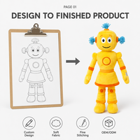 Maßgefertigte Roboter-Plüschtiere PP-Baumwolle Geburtstagsgeschenk-Verpackung OEM ODM Geringe Mindestbestellmenge Stressabbau-Plüsch Hersteller