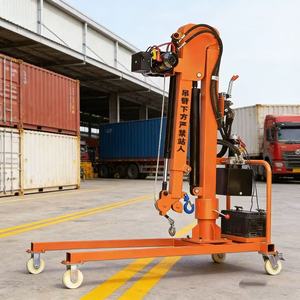 नए 200-500 किलोग्राम स्टील ट्रक ने इलेक्ट्रिक जेब क्रेन रिमोट कंट्रोल 220 वी मिनी मोबाइल क्रेन तार रस्सी रेस्तरां होटल निर्माण - Product Image 5