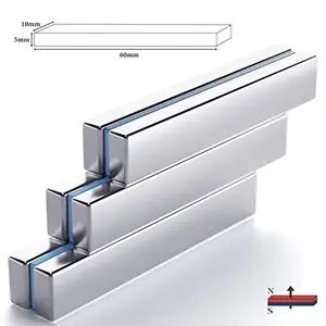 Custom Magnet Strong Bar Rare Earth N52 Neodymium Magnetic Block For Industrial Magnetic Materials