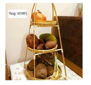 New Design Hand Woven Bamboo <b>Fruit</b> Organizer Panier / Bamboo <b>Fruit</b> Tray/ Panier <b>Basket</b> (WS 0084587176063 Ms.Sandy) - Product Image 2