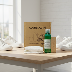 OEM Private Label Sneaker Cleaning Kit Kraft Paper Box Shoe <strong>Cleaner</strong> <strong>Trainer</strong> <strong>Cleaner</strong> with Brush and Towel for Sneaker Cleaning - Product Image 1