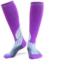 Vente en gros de chaussettes de cyclisme pour hommes Chaussettes de sport en nylon Chaussettes de cyclisme à compression et personnalisées