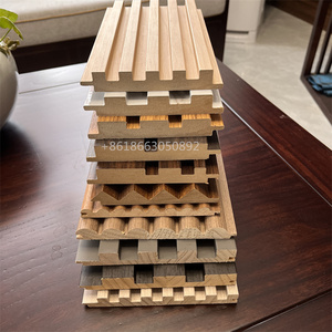 Revêtement mural en bois massif MDF décoratif d'intérieur, panneaux muraux cannelés - Product Image 3