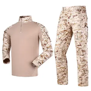 Rip Stop Benutzer definiertes Logo Tactical Combat Desert Camouflage Uniform