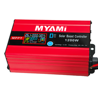 Contrôleur de charge solaire MPPT MYAMi 1200W 48V/60V/72V réglable 12-60V 30A avec affichage LCD et convertisseur DC-DC Boost