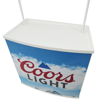Portable En Aluminium Promotion Comptoir Table PP Bureau En Plastique Présentoir Ventes Marketing Exposition Stand Bureau Ventes
