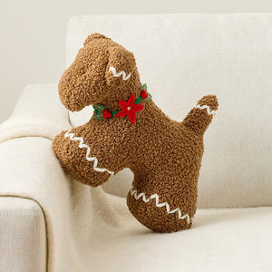 بيع بالجملة مخصص سوبر لينة أفخم الزنجبيل القط والكلب وسادة دمية عيد الميلاد يخفف من الإجهاد لعبة مع PP القطن ملء - Product Image 4