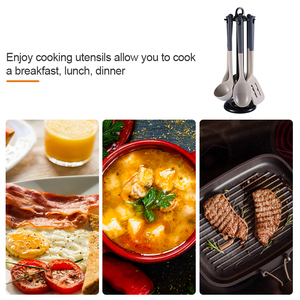 Utensilios de Cocina Resistentes al Calor, Juego de Utensilios de Silicona <span class=keywords><strong>para</strong></span> Cocinar, Juego de Herramientas de Cocina <span class=keywords><strong>para</strong></span> Utensilios Antiadherentes - Product Image 5