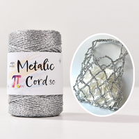 Benang Perak 3mm DIY Hooking Thread Lurex 100m Tersedia Berbagai Warna Tali Berongga Kemasan Kotak Hadiah untuk Merajut