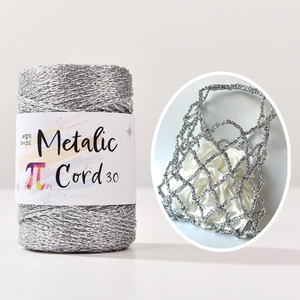 Fil d'argent 3 mm pour DIY, fil lurex, 100 m, couleurs disponibles, cordon creux, emballage en boîte cadeau pour le tricot - Product Image 6