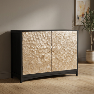 Modern Mother of Pearl Cabinet Handmade Shell Inlay Home Storage Furniture From Vietnam for Living Room Decor - Product Image 3