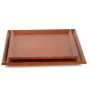 Wood Grain Japanese <b>Tray</b> Set Rectangular Serving <b>Tray</b> For <b>Tea</b> Dessert Sushi Hotel Coffee Use A8 670G Series - Product Image 3