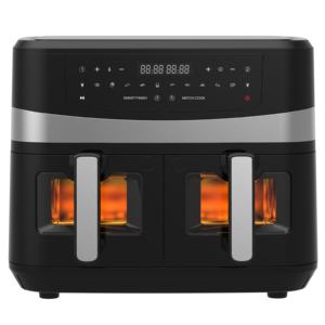 Friteuse domestique double à écran tactile 8L 12L Four-Friteuse électrique Smart Dual Air Friteuses avec <span class=keywords><strong>2</strong></span> paniers indépendants - Product Image 2