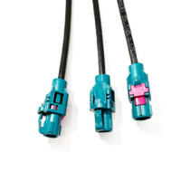 Arnés de Transmisión de Datos para Radar de Onda Milimétrica, Arnés Ethernet para Vehículos Rosenborg H-MTD de Doble Extremo, Cable Coaxial