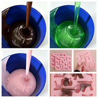 Caoutchouc liquide en silicone de qualité alimentaire à faible viscosité GT-30XX pour la fabrication de moules à gâteaux, bonbons, artisanat, répliques de moules, semi-transparent