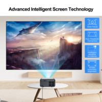YDH-HS110-HiSilicon 352 2026 Projecteur 4K en promotion 3000 ANSI 200 pouces Android 12 avec télécommande vocale et autofocus pour intérieur