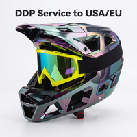 Casque de VTT intégral, casque de vélo de montagne compatible avec les lunettes de protection EN1078 CPSC 1203 NTA 8776 Downhill DH ASTM F1952 Adulte OEM