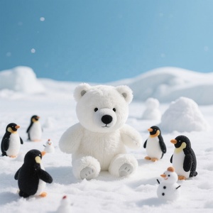 Diseño personalizado de oso polar de peluche Venta al por mayor de la figura del oso polar de peluche de fábrica personalizada de oso grande de peluche - Product Image 1