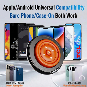 2 in 1 Magnetic <b>Phone</b> <b>Ring</b> <b>Holder</b> With Bluetooth Remote Shutter Foldable <b>Phone</b> Stand For Selfie Video Watching Reading - Product Image 6