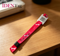 Bracelet en tissu NFC RFID jetable NTAG215 13,56 MHz, bracelet tissé pour carnaval, fête, activité en plein air, gestion de foule