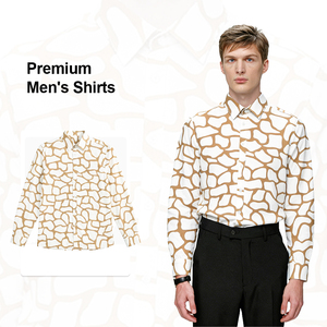Camicie da <span class=keywords><strong>uomo</strong></span> vintage <span class=keywords><strong>in</strong></span> <span class=keywords><strong>velluto</strong></span> scamosciato con stampa dorata, a maniche lunghe, casual, <span class=keywords><strong>in</strong></span> morbido poliestere, firmate per il tempo libero - Product Image 1